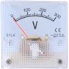 ZBIianxer AC 0 - 300 Volt AC0 - 450 V, voltmetro analogico, pannello quadrato/rotondo, indicatore di tensione di tendenza, misurazione della potenza