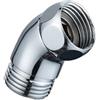 Xuancai Adattatore a gomito per soffione doccia in acciaio inox massiccio, connettori a 45 gradi, cromati lucidi, design robusto, raccordo in acciaio inox
