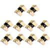 Abcsweet Hardware Accessories - 10 cerniere pieghevoli per occhiali in metallo per staffa per custodia cerniera a molla autobloccante staffa di supporto per scatola gioielli