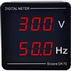 NYCEMAKEUP Misuratore di tensione digitale a LED, voltmetro, frequenza, display digitale, installazione rapida AC50-500 V, 10-99,9 HZ, misuratore di tensione AC50-500 V, 10-99,9 HZ, misuratore digitale ad alta