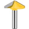 Oxxggkao 8 mm gambo V Flauto End Mill Router Bit Fit per la lavorazione del legno dettagliata intaglio del legno con 60 90 120 150 gradi Angoli Pialla in legno