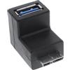 InLine Adattatore InLine® USB 3.0, da presa A a spina Micro B, angolato