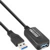 InLine Prolunga attiva InLine® USB 3.2 Gen.1, da spina A a presa A, nera, 5 m