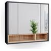 VICCO Specchio contenitore bagno Vicco Beatrice Antracite 80 x 72 cm, Model 34837