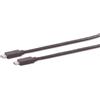 S-IMPULS Cavo di collegamento USB-C, 3.2 Gen 2x2, nero, 1,5 m
