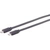 Shiverpeaks S/CONN massima connettività Cavo di connessione USB tipo-C, 2.0, 100W, nero, 3,0 m (13-28045)