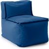 DS Produkte LUMALAND Divano pouf centrale - Combinabile con sistema modulare - 200 L - Blu navy