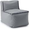 DS Produkte LUMALAND Divano pouf centrale - Combinabile con sistema modulare - 200 L - Grigio