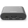 HAMA Estrattore audio HDMI "AE90", da HDMI™ ad audio, Toslink, jack da 3,5 mm, argento (00205100)