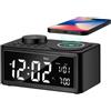 StarTech Altoparlante Bluetooth multifunzionale - Sveglia con ricarica wireless - Doppia sveglia - Radio FM - Porta USB - Display LED con orologio - Nero