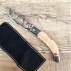 ARBURESA COLTELLO ARTIGIANALE SARDO da scuoio 23,CM ARBURESA CORNO montone lama 11 cm