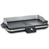 SEVERIN PG 8564 Barbecue Plancha per Carne, Pesce e Verdura, Barbecue da Tavolo da 2300W Pronto a Grigliare in Pochi Minuti, Grill Antiaderente con Superficie di Cottura 30x50 cm
