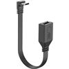 YIGZYCN Cavo USB C a USB 2.0 Cavo corto USB C a USB 2.0 Adattatore 480 mbps USB C maschio a USB 2.0 cavo femmina ricarica rapida