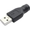 Zxfdsfdbnm Connettore USB / femmina su testa rotonda foro circolare 5 5 X 2 1 mm connettore femmina USB5V alimentatore di ricarica
