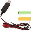 SHYYOULQE USB 5V2A A 3V Cavo di Alimentazione Della Batteria Per 2x 1.5V LR6 AA Eliminatori Della Batteria Per Giocattolo Elettronico Telecomando di Lunga Durata Alimentazione