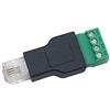 BIlinli Adattatore da RJ11 a Morsetto a Vite Spina di schermatura Splitter connettore Maschio a 4 Pin RJ11