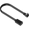 TERNCOEW Cavo adattatore piatto da USB C femmina a maschio microed 10 W ricarica 480 Mbps trasferimento dati 10 cm 20 cm opzione flessibile in silicone tipo C adattatore