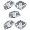 MALSSE 5/10PCS 1U Size Keycaps Trasparentemente Con Retroilluminato XDA Altezza Per Comodo Kechanical Tastiera Makeover Keycap Set Keycap Kit Sostituzione