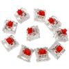 Lamdoo Sostituzione 10Pieces 3 Pin Mechanical Keyboard Switch Red per Gateron Cherry MX