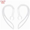 Mxming Auricolari di ricambio portatili compatibili con Bluetooth a 360° in silicone morbido trasparente flessibile con gancio per l'orecchio staffa di montaggio a ventosa
