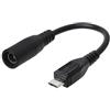 JENOR - Cavo adattatore di alimentazione CC, da connettore femmina a connettore Micro USB maschio, dimensioni: 5,5 mm x 2,1 mm, con rivestimento impermeabile