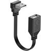 Hrtyvhin USB 2.0 Maschio Femmina Cavo di Alimentazione 90 Gradi Adattatore Cavo di Estensione Per Mouse Tastiera USB Ricarica Dati