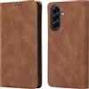 Vaitasy Business Custodia per Samsung Galaxy A56 - Marrone | Forte Funzione Magnetica Cover con Slot per Carte Elegante Monocolore Design per Ufficio e Viaggio