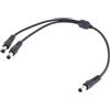 YPBEW Cavo Alimentazione Splitter da 5, 5x2, 1 mm, Cavo DC5521 Multiuso da 18 AWG Maschio a Doppio Maschio per luci a LED e telecamere Sicurezza Cavo Alimentazione