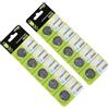 PLCPDM 5 batterie a bottone CR2025 da 3 V, a basso consumo efficiente, per vari dispositivi elettronici, al litio, 10 pezzi