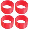 Wynrzyj 4 racchette da tennis in silicone Racquet Grip Anelli per racchette non scivolano in gomma assorbenti