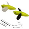 JAMIEKA Esche da pesca morbide realistiche con occhio 3D e coda flessibile in silicone per attrazione dei pesci esche morbide segrete