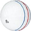 ZEPFJHE Palline da golf con allineamento a 3 linee con tecnologia di marcatura a tripla linea per una migliore mira e una maggiore durata