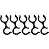 ZEPFJHE Figure 8 Connettori per Bastoni da Trekking Consente il trasporto di 2 pali insieme per escursionismo e campeggio Clip di stoccaggio