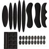 Aurgiarme 27Pcs Casco Imbottitura Schiuma Kit Bicicletta Casco di Ricambio Pad Casco Schiuma Set Per Moto Ciclismo Casco Pad Sostituzione Casco Pad Schiuma Imbottitura Casco Imbottitura Casco Schiuma