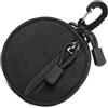 Navna Borsa impermeabile con cerniera circolare con clip a sgancio rapido, ideale per escursioni, viaggi, uso quotidiano, contiene auricolari a sgancio rapido borsa accessori compatibile, Nero , Bellezza di