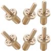 ULTECHNOVO 6 Pezzi Viti per Giunti Stecca da Biliardo in Ottone Oro 30g Connettore Resistente per Riparazione Professionale Stecca da Biliardo su Tavolo da Pool