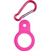 Diogeynu Bottiglia d'acqua portatile in silicone fibbia con moschettone clip sicuro portabottiglie all'aperto facile da usare