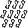 Nucelit 10Pcs Cordicella Ganci Bulk Nylon Per Cordini Snap Clip Chiusura Fibbia di Base Per Appendere Fibbie Nere Chiusura Tenda Per Luci Appese A Baldacchino Heavy Duty Snap Piccola Tenda Fibbia Clip
