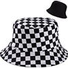 MengH-SHOP Cappello da Pescatore Cotone Cappello da Sole Reversibile Cappello da Pesca Pieghevole Unisex Spiaggia All'aperto Cappelli per Escursionismo, Campeggio, Viaggio, Pesca (56-58cm)