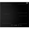 De'Longhi YLI 61 BG - Piano cottura ad induzione, 4 fuochi, 60 cm, Nero