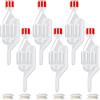 TenaLucy 6 Pezzi Gorgogliatore Fermentazione, Gorgogliatore Vino, Gorgogliatores Fermentazione Airlocks Silicone Gommino per Produrre Birra Vino Sottaceti Kimchi Conservare Fermentare Crauti