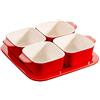 STAUB 40511-119 - Set antipasti in ceramica ciliegia, set di piatti piccoli, prodotto giapponese autentico