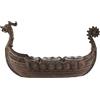 VOGLER Joh. Vogler GmbH Drakar - Portacandele in stile vichingo in barca - colore bronzo per 3 candele