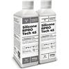 Reschimica Gomma siliconica Traslucida 1:1, R PRO Tech 45, Facile da Usare e Atossica, Molto Resistente agli Strappi,Silicone per stampi per Il Fai da Te con Alte proprietà meccaniche (1 kg)