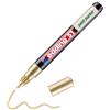 Edding 51 EcoLine - Pennarello a vernice - oro - 1 penna - pennino rotondo 1-2 mm - inchiostro a base d'acqua, altamente opaco e impermeabile - Penna per vetro, pietra, legno, plastica e carta