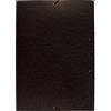 Exacompta - Ref. 59651E Cartella ad elastico 3 lembi carta lucida 600 g/mq - A2 Nero, 62x44