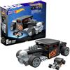 Mega Brands MEGA Hot Wheels - Bone Shaker, set da costruire con 334 pezzi, modello die-cast per collezionisti nero e cromato da esporre, giocattolo per bambini, 13+ anni, HRY17