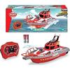 Dickie Toys 201107000 - Barca antincendio Radio Control 38 cm, 2 canali, 27 MHz, ricarica USB, velocità punta 6 km/h, per bambini a partire da 6 anni
