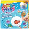 Simba 105953088 Doodle And Dip, Crea i Tuoi Tatuaggi Aqua, tra Cui 8 Penne magiche e Blocco da colorare, per Bambini dai 5 Anni in su