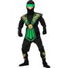W WIDMANN MILANO Party Fashion - Costume da bambino ninja, combattente, guerriero giapponese, costumi in maschera